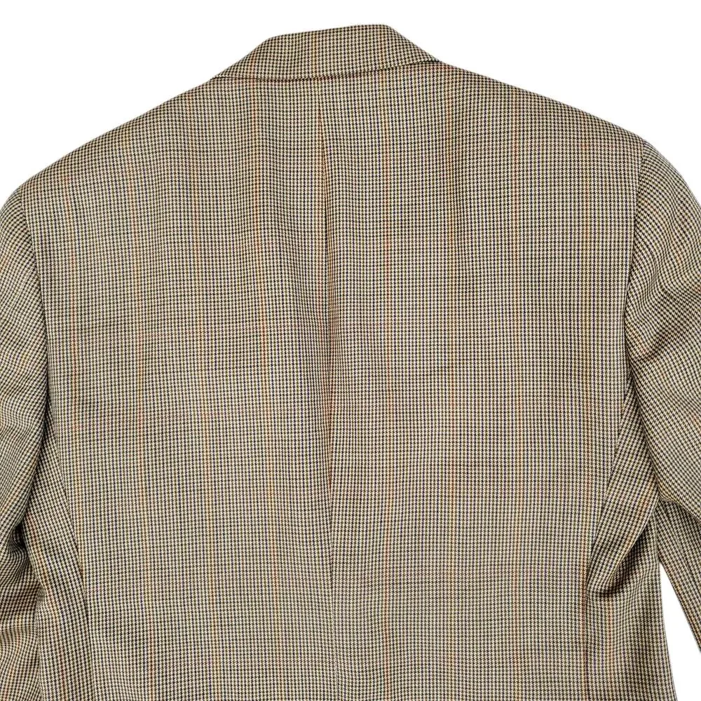 Vintage Bill Blass Ivy Prep Wool Houndstooth Blazer Jacket Sport Coat 38R? 40R?